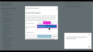 How to Cross-list Courses on Canvas