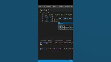 Square A Number In 3 Methods.#javascript #coding #shorts