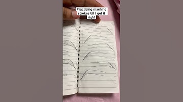 Practicing machine strokes #microblading #combobrows #ombrepowderbrows #brows #microbladingtraining