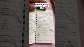 Practicing machine strokes #microblading #combobrows #ombrepowderbrows #brows #microbladingtraining