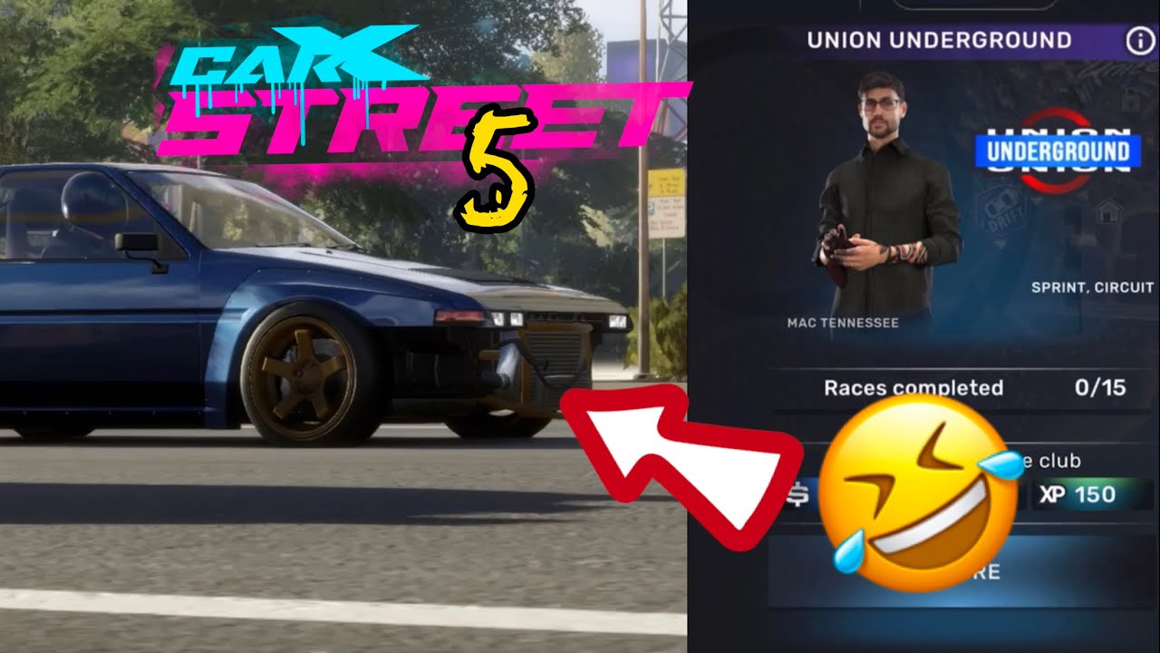 CarX Street iOS beginner | tutorial race mission Union Underground club 