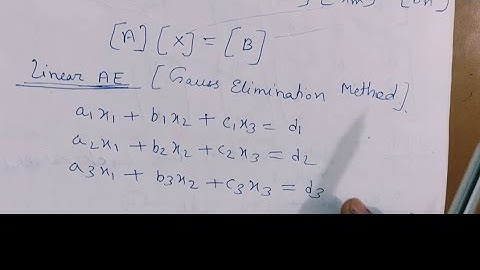 gauss elimination method in FEM | PART 4