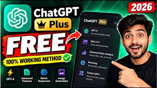How to Use ChatGPT Plus for FREE in 2026 | 100% Working Method | ChatGPT Plus Free