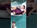 Sleeping in swimming pool 🤣#shorts #shortsfeed