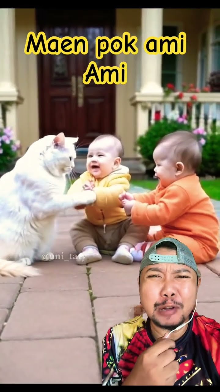 SERUNYA MAIN POK AMI AMI BARENG SI MEONG!!?? #cat #cute #catlover #cutecat #baby #kucing