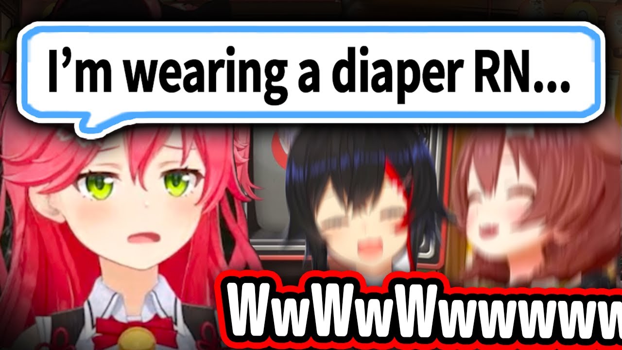 Miko Wearing a Diaper IRL For Her 24-Hour Stream Broke Everyone【Hololive】