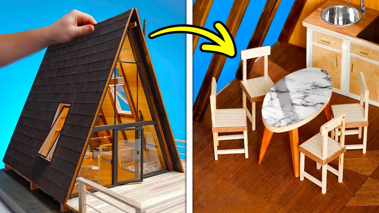 DIY WOODEN MINI HOUSE || Cool And Cheap Bushcraft DIY Ideas You Can Make Yourself