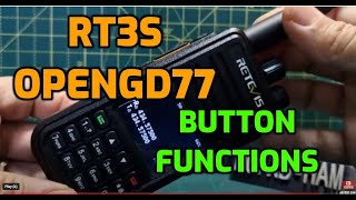 RT3S-OPENGD77 BUTTON FUNCTIONS