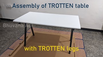 IKEA Trotten Worktable | step by step FULL Assembly