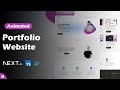 Build a Portfolio Website With Next js and Tailwind css - Animated Portfolio Website Using React