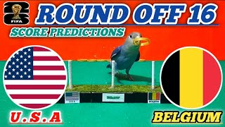 USA AMERICA VS BELGIUM || ROUND OFF 16 WORLD CUP 2026 || SCORE PREDICTIONS