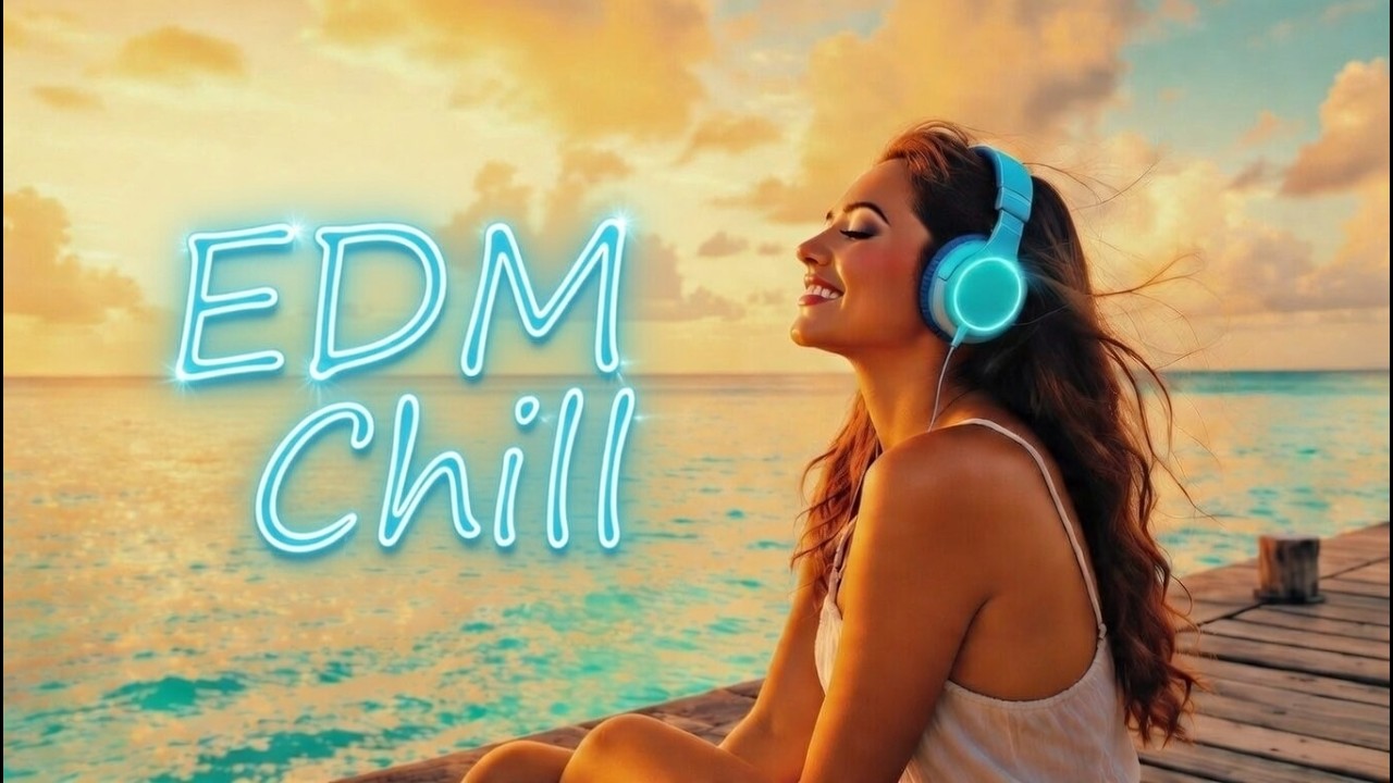 🎧 EDM Chill Sunset Vibes | Relaxing Beach Music for Focus & Calm