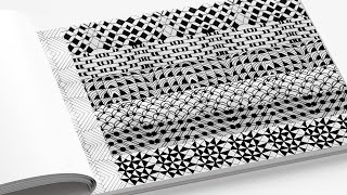 ZENTANGLE PATTERNS | BORDER DESIGNS ON PAPER| FRONT PAGE BORDERS FOR PROJECT WORK ASSIGNMENT DESIGNS