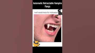 Automatic Retractable Vampire Fangs (link in the comment) #halloween #vampire  #halloween2023 #