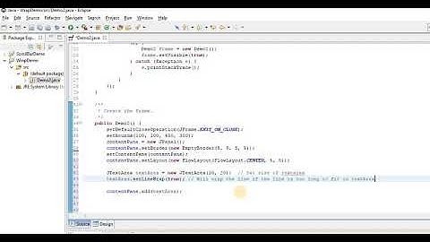 Line /Word wrap in JTextArea