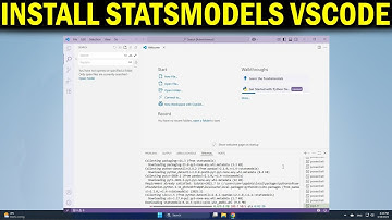 How To Install Statsmodels for Python in VS Code Statistical Modeling & Data Analysis in Python