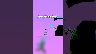 Staff vs Laser Sword ⚔️ Only One Wins — Ancient vs Future #stickmanfight