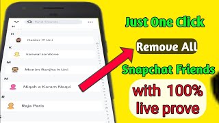 How to remove multiple Snapchat friends at once