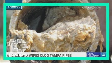 Grease, wipes clog Tampa pipes causing fatbergs