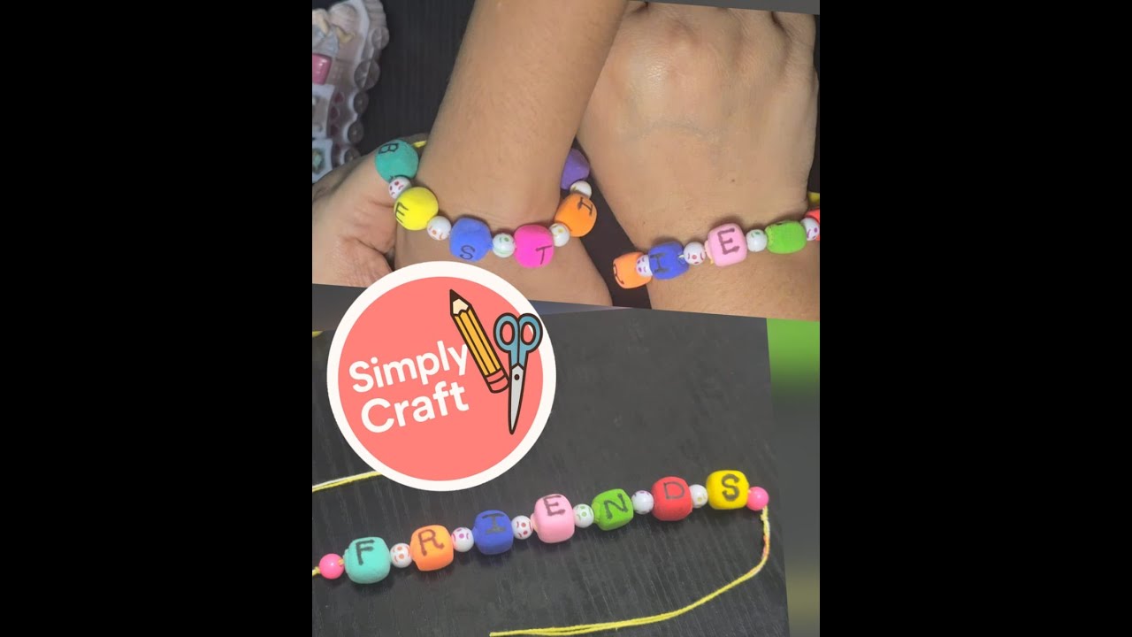 "DIY Friendship Band with Air Dry Clay 💖 | Easy Craft Idea for Best Friends!"