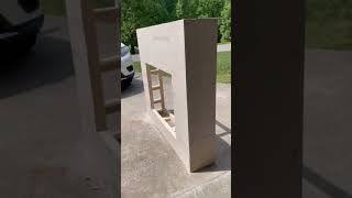 Concrete fireplace build part 2- #concrete #diyprojects #diyhomedecor #fireplace #construction #home