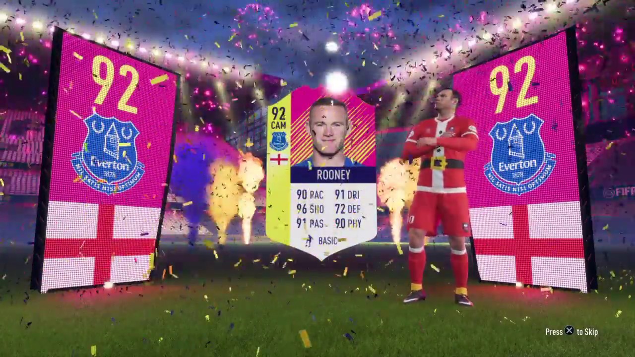 FIFA 18 92 RATED FESTIVAL WAYNE ROONY WALKOUT!!!!