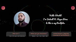My Portfolio v0.8 Showcase - HTML, CSS, JS & GitHub Pages