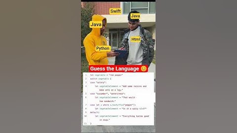 Guess the Language#tech #viral #computerscience #programming #funny #coding #softwareengineer #fyp
