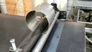 How to Slip roll a full circle of 16 gauge stainless steel