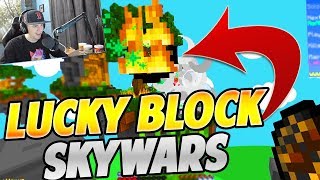 *NEW* LUCKY BLOCK SKYWARS GAMEPLAY on HYPIXEL SKYWARS!