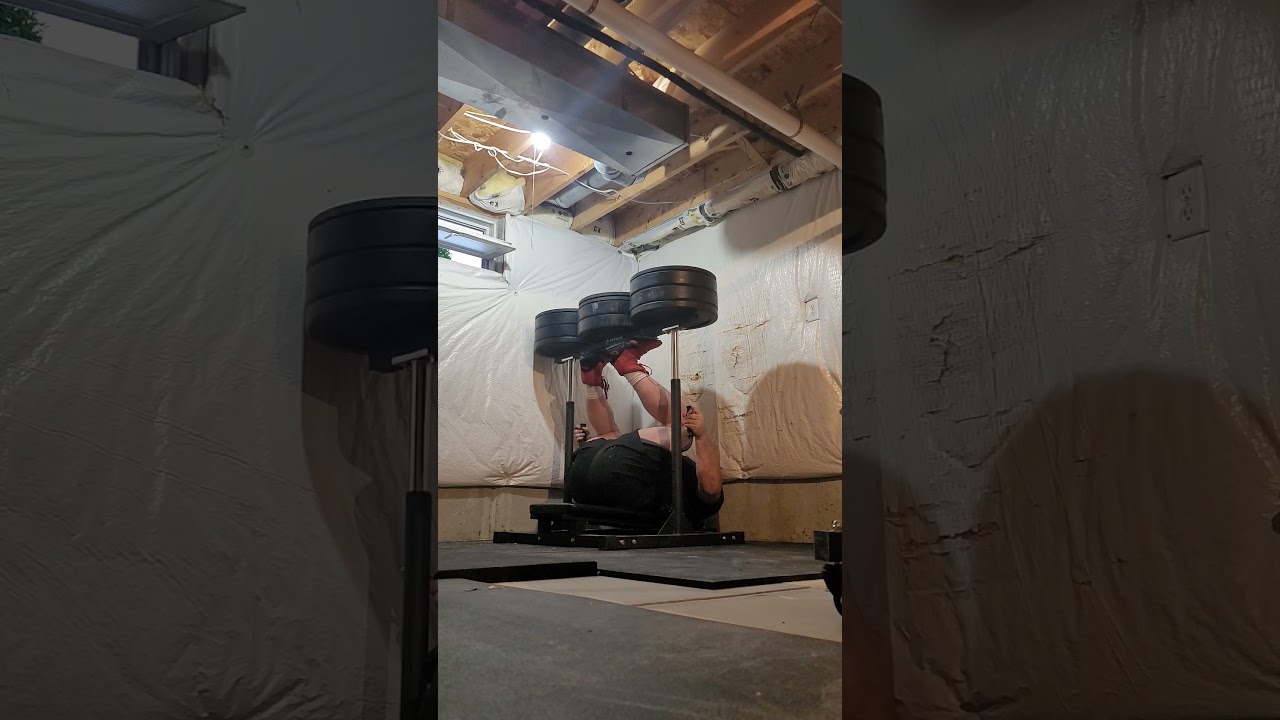 Vertical leg press light hypertrophy work 400 x 10. NOT to failure (5