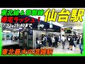 【通勤ラッシュ】東北本線仙台駅の帰宅ラッシュ！東北最強の混雑！【宮城県仙台市】