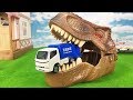 恐竜の口から働く車が飛び出す迫力満点のおもちゃだヨ！はたらくくるまがいっぱい飛び出る！恐竜のおもちゃのディノダッシュカーを開封、レビューするよ！Gizmone