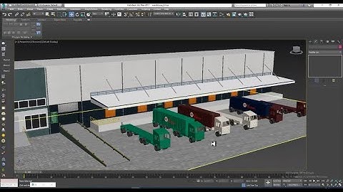 3Dsmax Tutorials, Learn 3D Modeling, Texturing & Lighting an Exterior WareHouse in 3dsmax (P12)