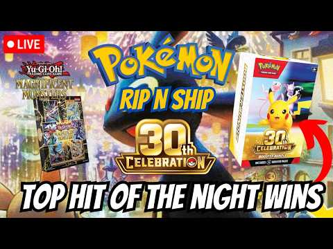 LIVE Pokemon RIP N SHIP! HIT OF THE NIGHT WIN 30TH BOOSTER BUNDLE!
