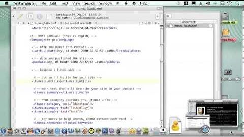Create XML file for iTunes