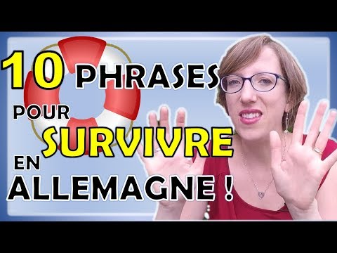 10 phrases de BASE à connaître si tu veux SURVIVRE en Allemagne ! - niveau DEBUTANT