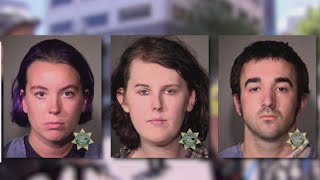 Three arrested during downtown Portland protests