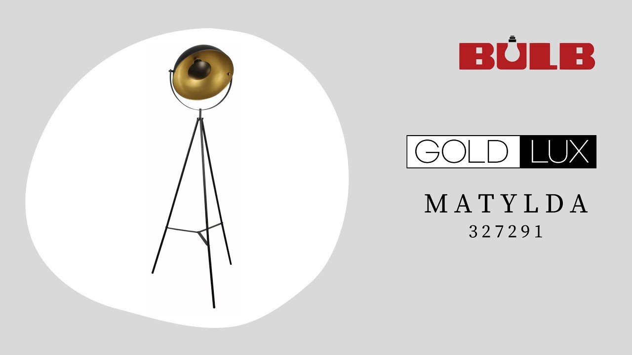 Торшер Goldlux 327291 Matylda E27 1x20W IP20 черный video