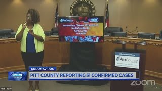 31 confirmed cases of COVID-19 in Pitt County