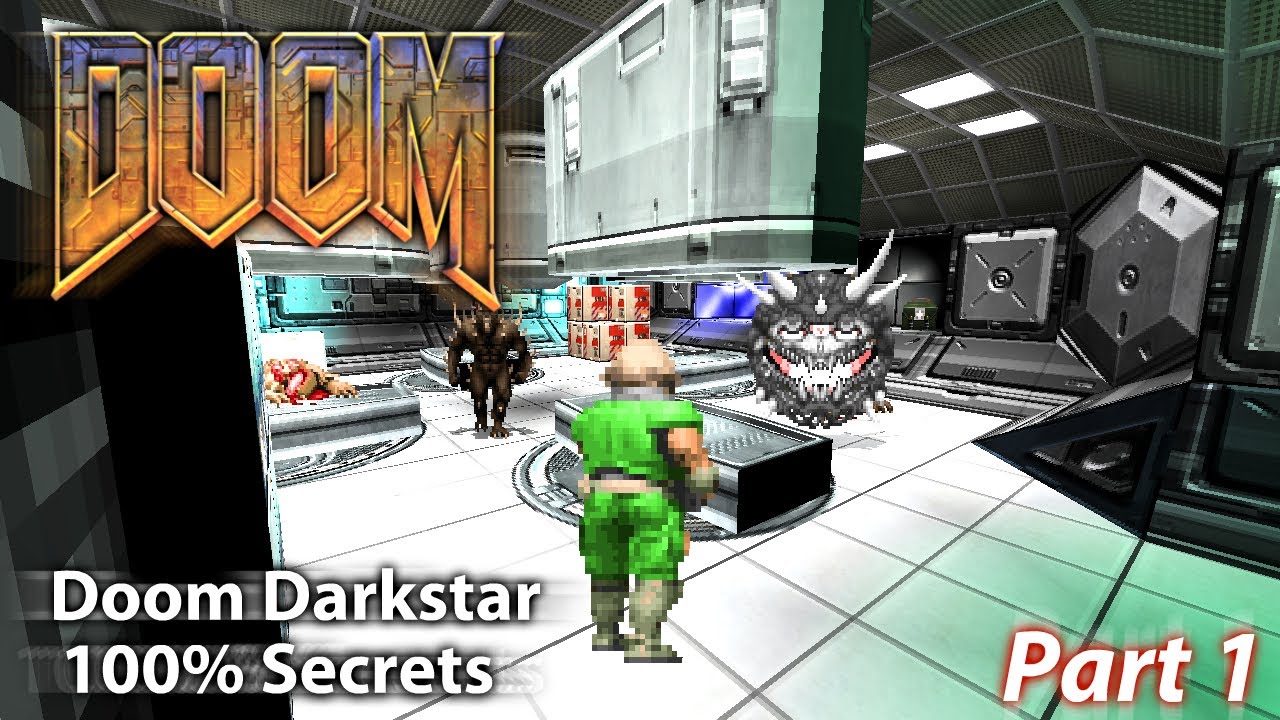 Doom EVP (GZDoom mod) - Doom II Hell on Earth - Doom Darkstar [100% Secrets] Part 1