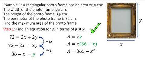 Differentiation - Optimisation in Real Life - A-level