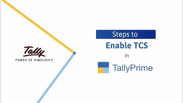 How to Enable TCS in TallyPrime | TallyHelp