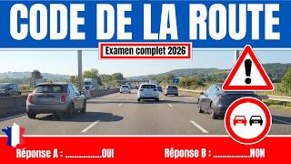 CODE DE LA ROUTE 2026  / EXAMEN N°8 screenshot 3