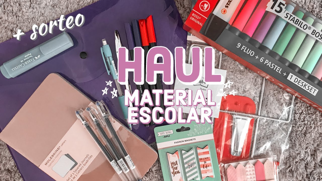 HAUL MATERIAL ESCOLAR  + Sorteo - Angela Walters .AD.