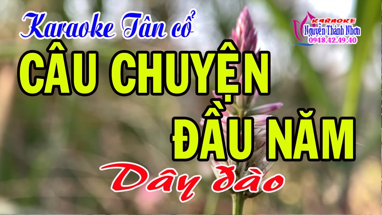 Karaoke tân cổ CÂU CHUYỆN ĐẦU NĂM - DÂY ĐÀO [T/g Hoài An - Viễn Châu]