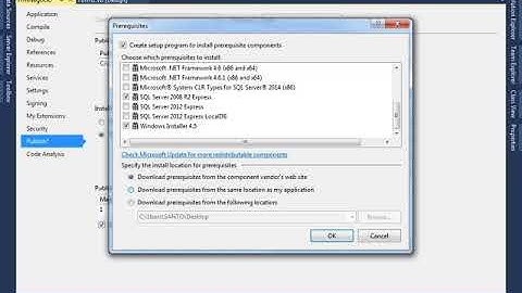 Creando un instalador con el asistente en Visual basic.Net y SQL 2008 rd Server.