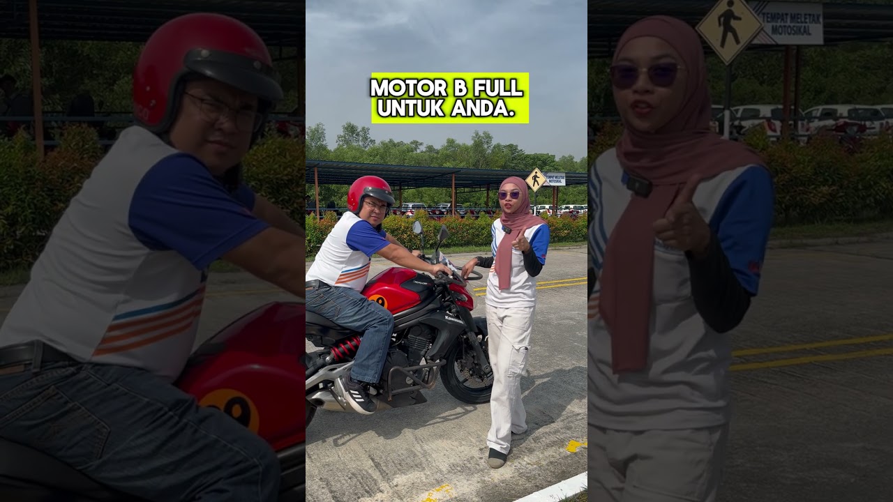 Boleh datang daftar lesen motor B full dengan kami di Unisex Driving Academy Nilai🏍️👍🏻