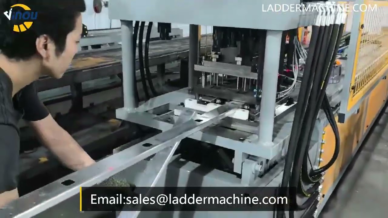 Aluminium Triple Extension Ladder Making Machine with CNC Punching for Ladder Accessories Holes