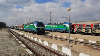 Fast Trains 8610 And 8611 Meeting At Elin Pelin Station | 80 036 & 80 053 | March 2022